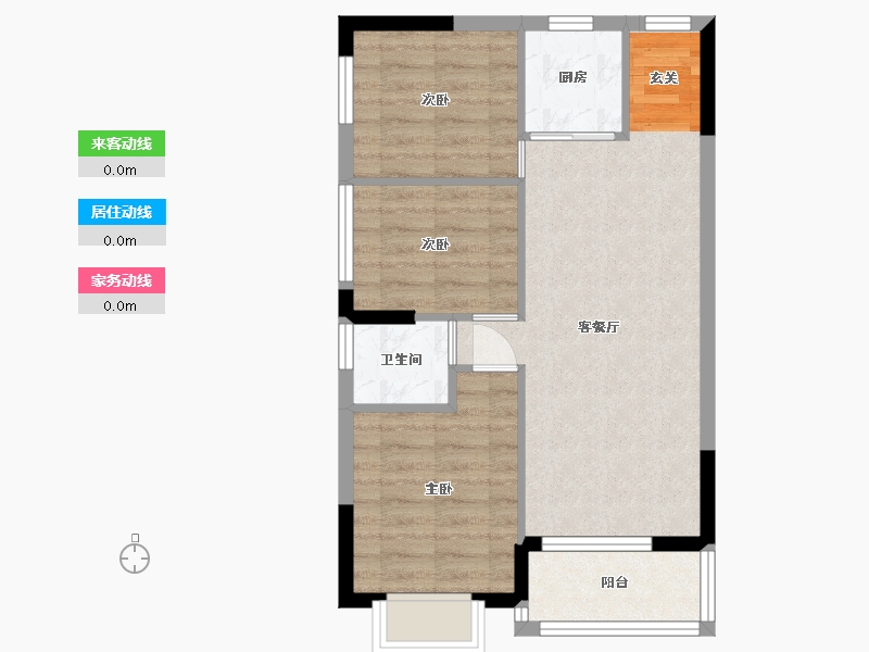 广西壮族自治区-南宁市-空港云锦府-60.33-户型库-动静线