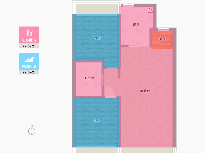 内蒙古自治区-呼和浩特市-金地名峰-60.20-户型库-动静分区