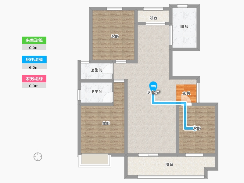 河南省-信阳市-淮滨西湖春天-104.00-户型库-动静线