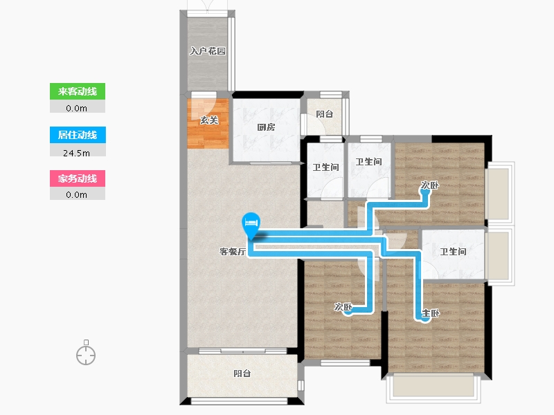 广东省-湛江市-嘉豪城市花园-98.02-户型库-动静线