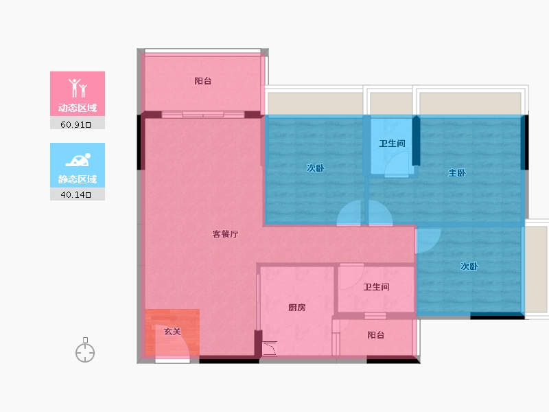 广东省-湛江市-福祥花园-91.10-户型库-动静分区