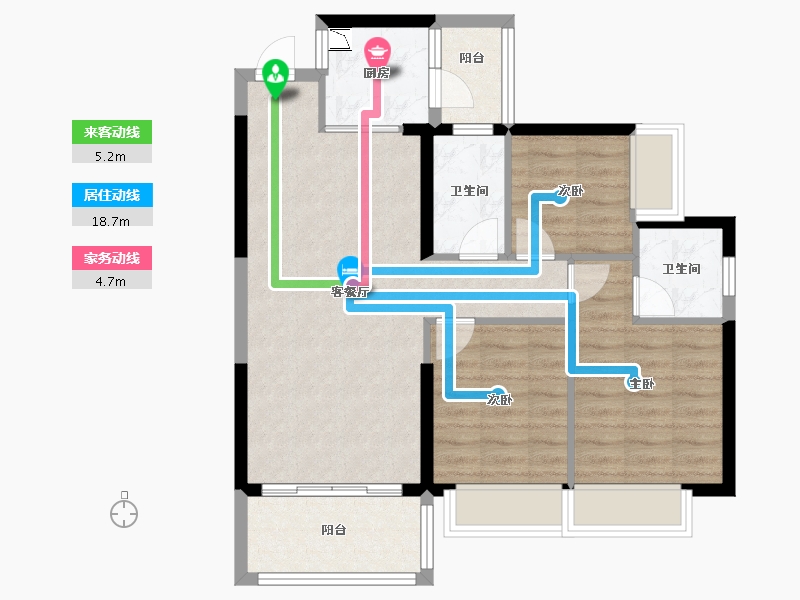 广东省-惠州市-悦江府-76.61-户型库-动静线