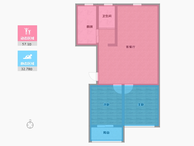 山东省-潍坊市-和佳星河苑-80.80-户型库-动静分区