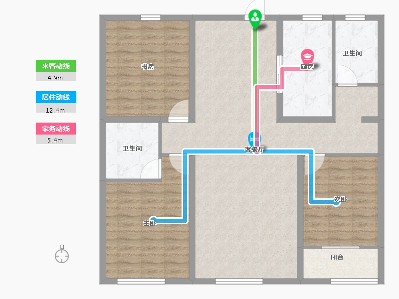 山东省-潍坊市-金帝惠贤府-112.00-户型库-动静线