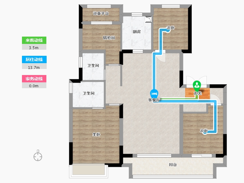 浙江省-湖州市-湖州丝绸小镇-103.20-户型库-动静线