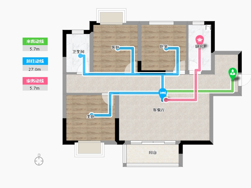 四川省-眉山市-旭辉云樾天境-79.00-户型库-动静线