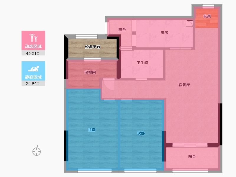 浙江省-湖州市-中建投悦湖名城-68.79-户型库-动静分区