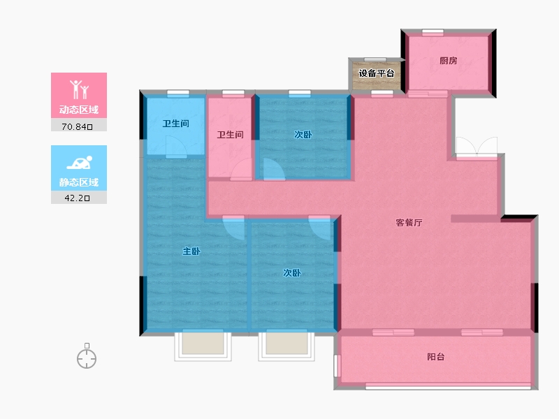 安徽省-合肥市-中铁五号院-103.20-户型库-动静分区