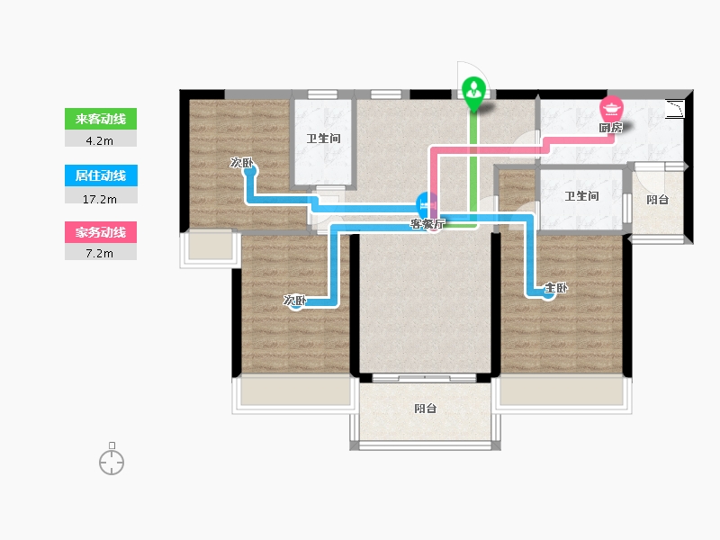 广东省-韶关市-乐昌碧桂园-87.78-户型库-动静线