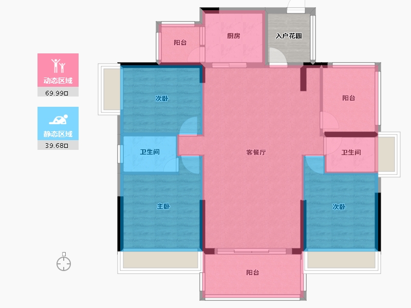 广东省-惠州市-御豪庭-103.14-户型库-动静分区