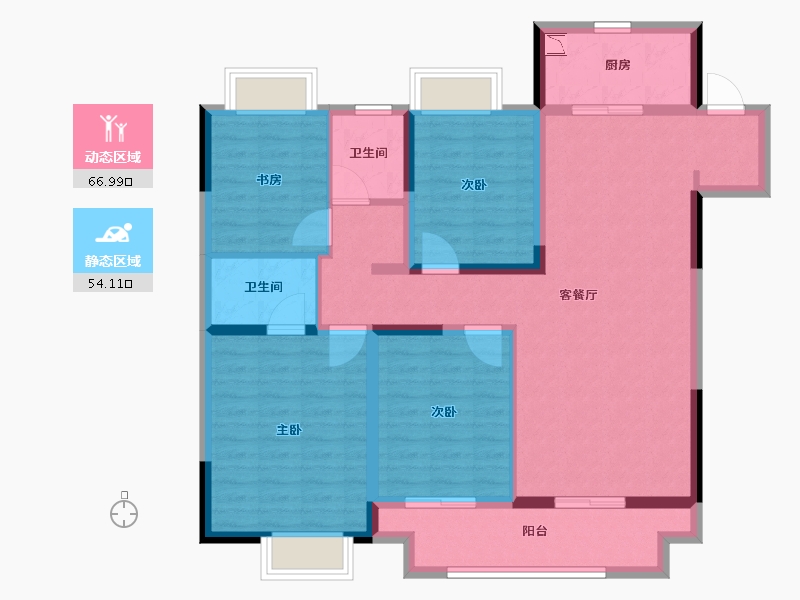 江西省-赣州市-金科高速集美天宸-108.00-户型库-动静分区