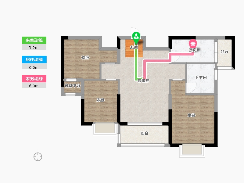 浙江省-湖州市-恒大金陵悦府-79.19-户型库-动静线