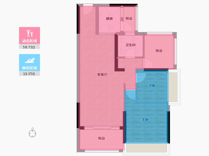 广东省-惠州市-御豪庭-69.13-户型库-动静分区