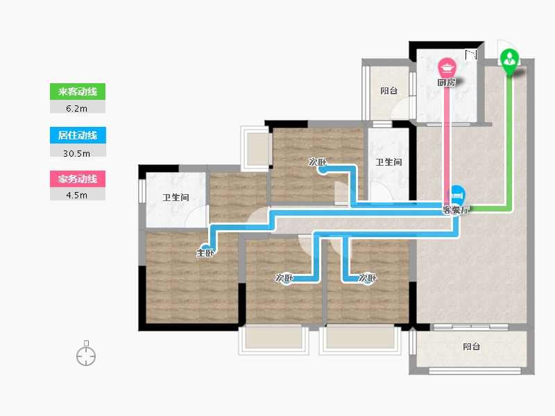 广东省-东莞市-虎门滨海城-92.26-户型库-动静线