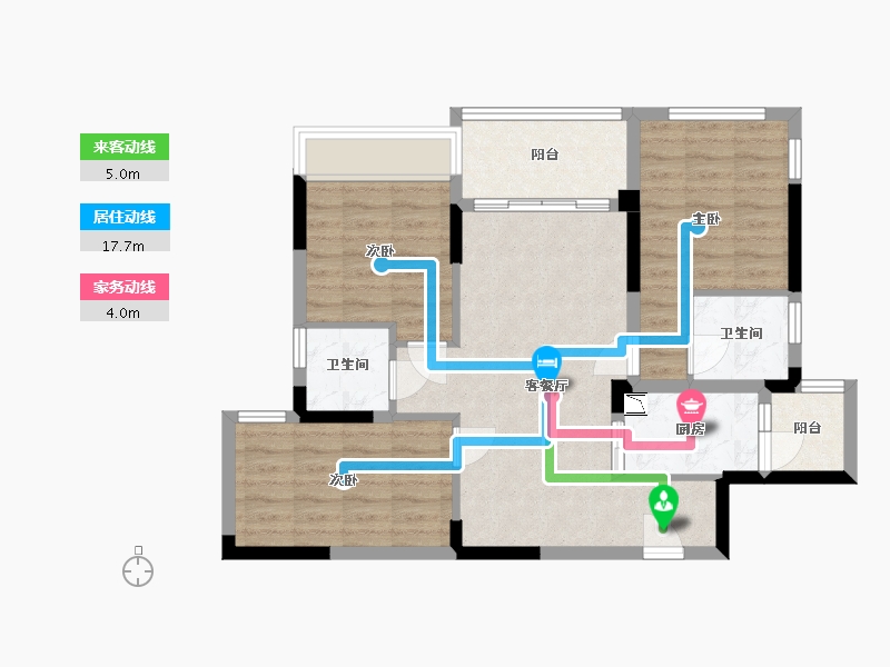 四川省-成都市-悦未来-75.38-户型库-动静线