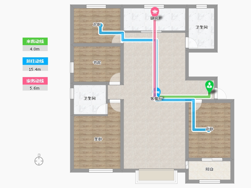 山东省-潍坊市-润地心悦城-116.00-户型库-动静线