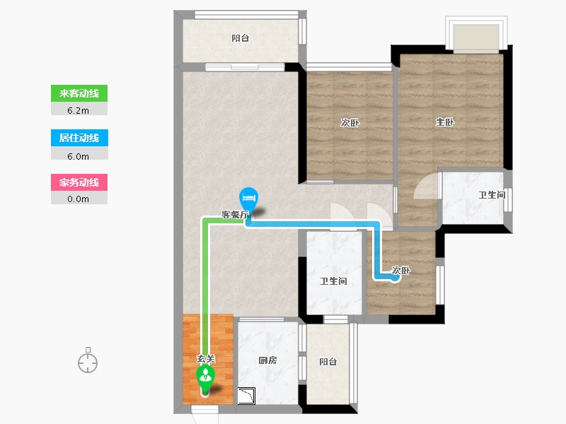 广东省-广州市-纵横揽云-76.00-户型库-动静线