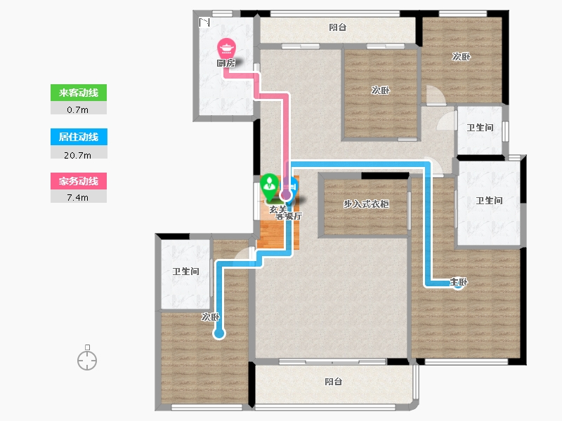 河南省-郑州市-名门樾府-171.34-户型库-动静线