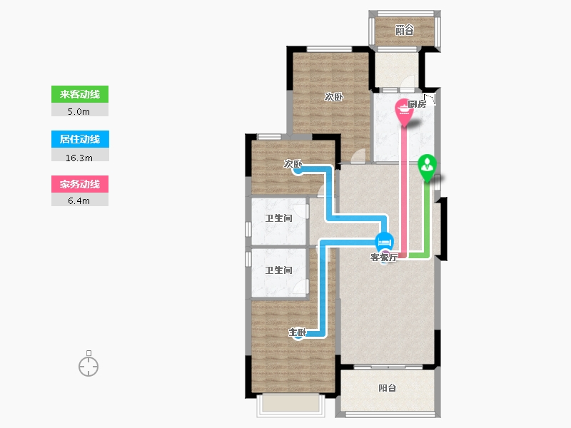 浙江省-湖州市-恒大林溪郡-114.99-户型库-动静线