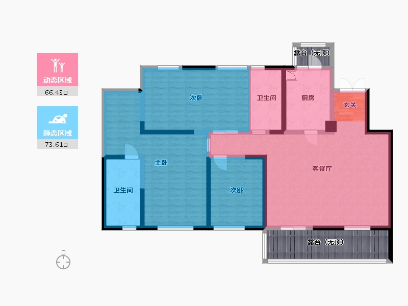 河南省-郑州市-康桥美庐湾-140.18-户型库-动静分区