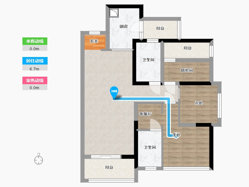 广东省-广州市-朝安金茂悦-79.20-户型库-动静线