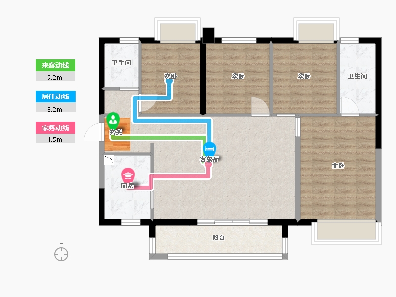 广东省-广州市-时代领峰（清远）-93.58-户型库-动静线