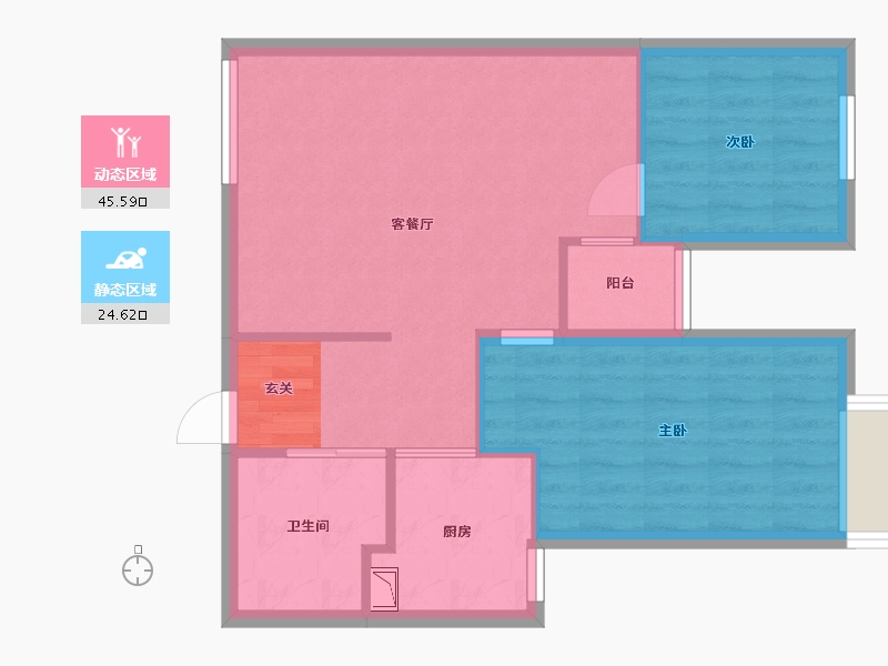 广东省-广州市-名荟公馆-63.20-户型库-动静分区