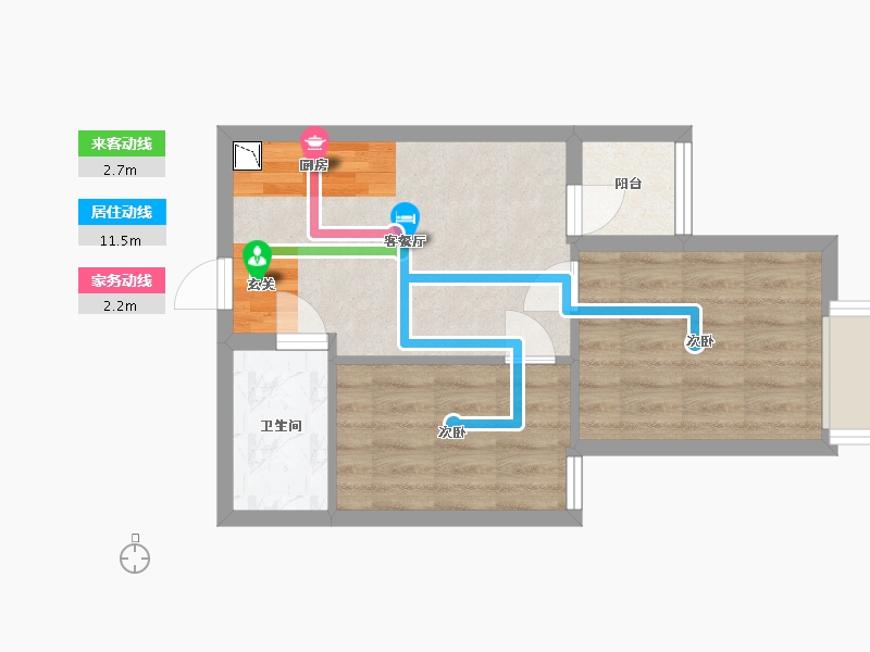 广东省-广州市-名荟公馆-42.39-户型库-动静线