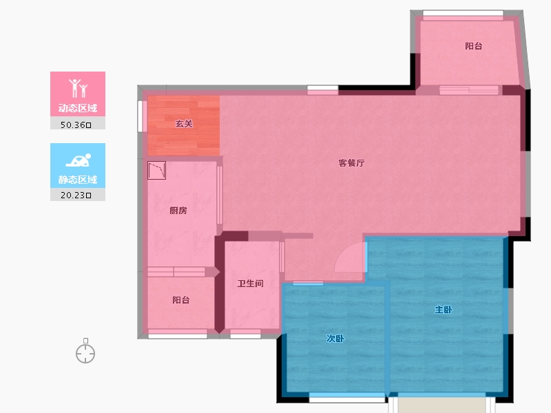 广东省-广州市-纵横揽云-63.21-户型库-动静分区