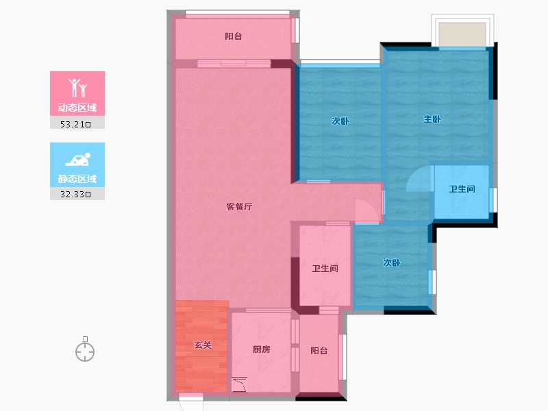 广东省-广州市-纵横揽云-76.09-户型库-动静分区