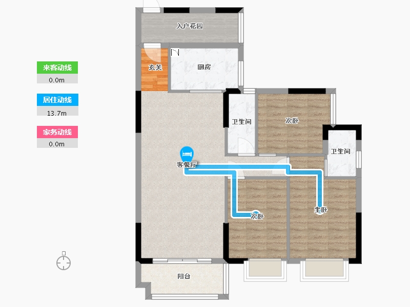 广东省-广州市-仟信广场-94.39-户型库-动静线