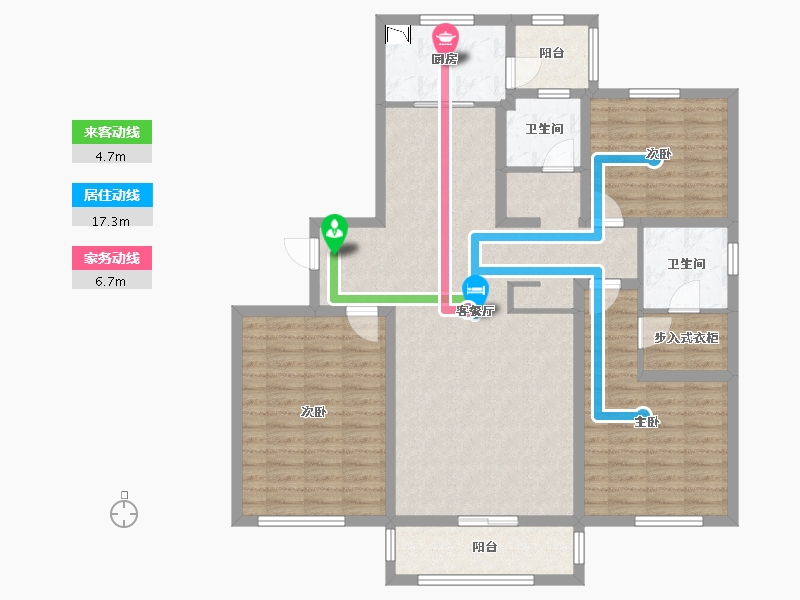 内蒙古自治区-通辽市-御龙湾-118.83-户型库-动静线