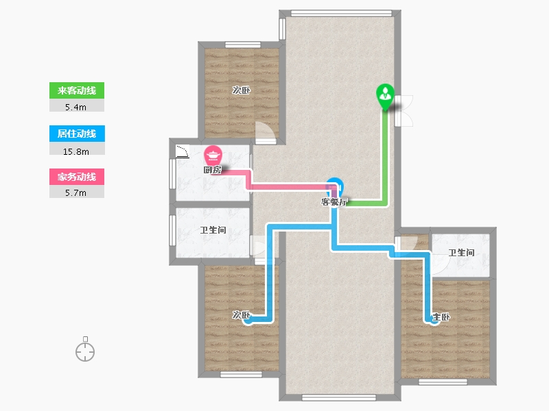 黑龙江省-牡丹江市-星河传说-117.98-户型库-动静线