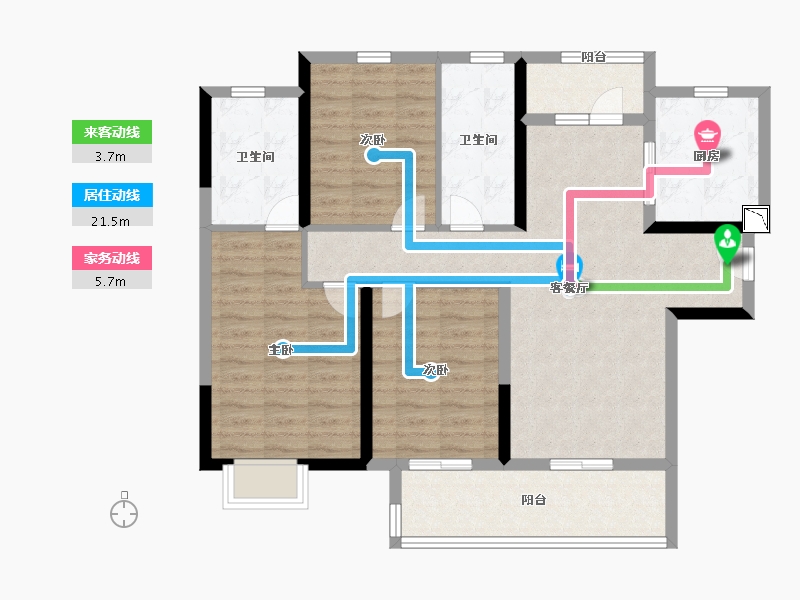 河南省-郑州市-正弘中央公园-96.00-户型库-动静线