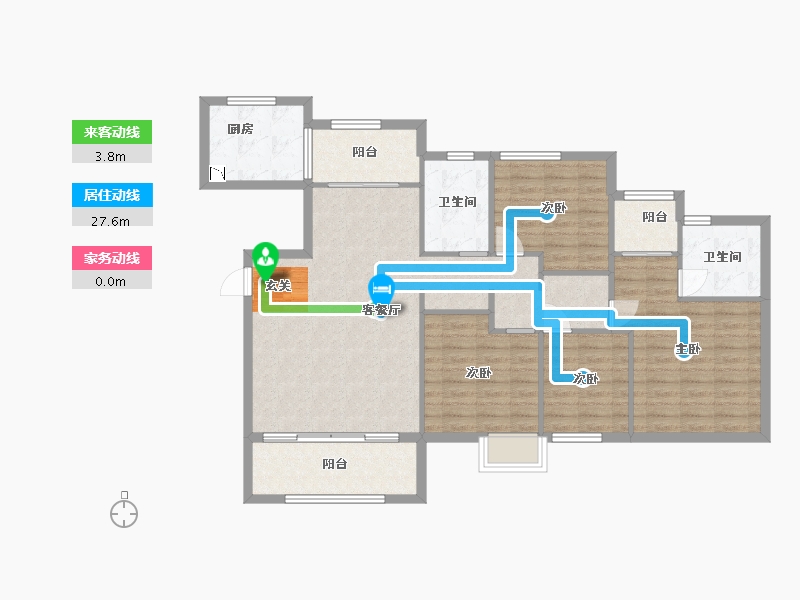 福建省-厦门市-国贸天成一二期-111.20-户型库-动静线