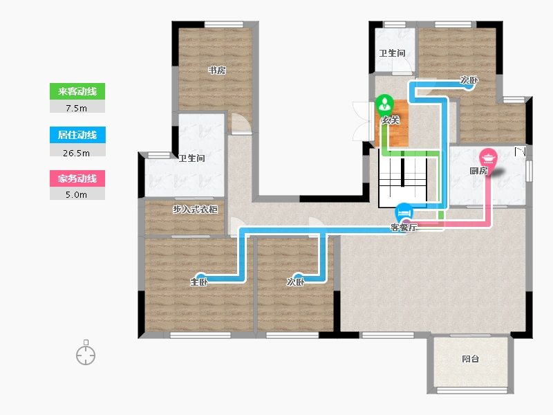 福建省-厦门市-融侨铂樾府-136.00-户型库-动静线