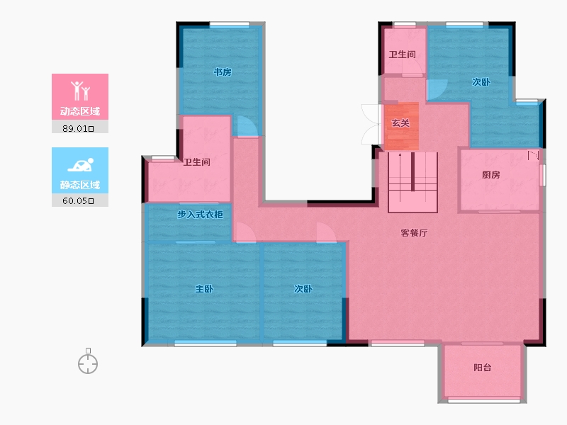 福建省-厦门市-融侨铂樾府-136.00-户型库-动静分区