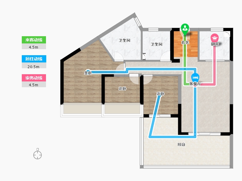 广东省-湛江市-鼎龙湾国际海洋度假区-94.40-户型库-动静线