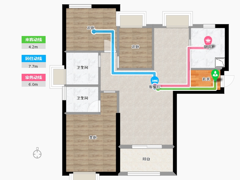 福建省-厦门市-特房樾琴湾-80.80-户型库-动静线