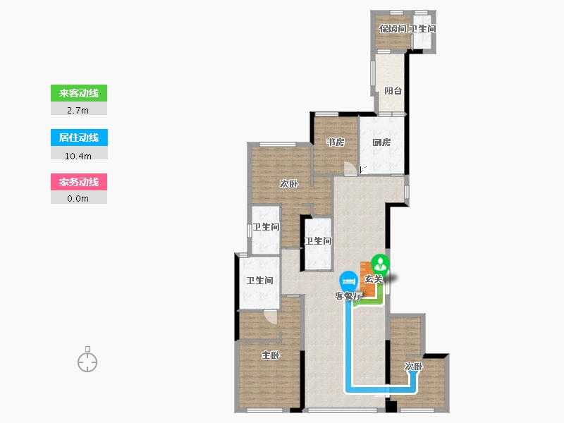 福建省-厦门市-中骏・天宸-166.23-户型库-动静线