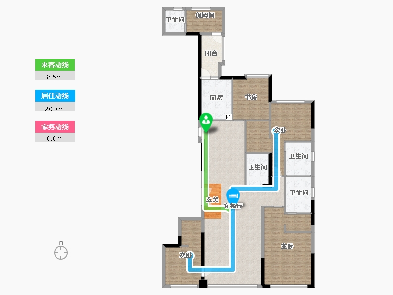 福建省-厦门市-中骏・天宸-176.00-户型库-动静线