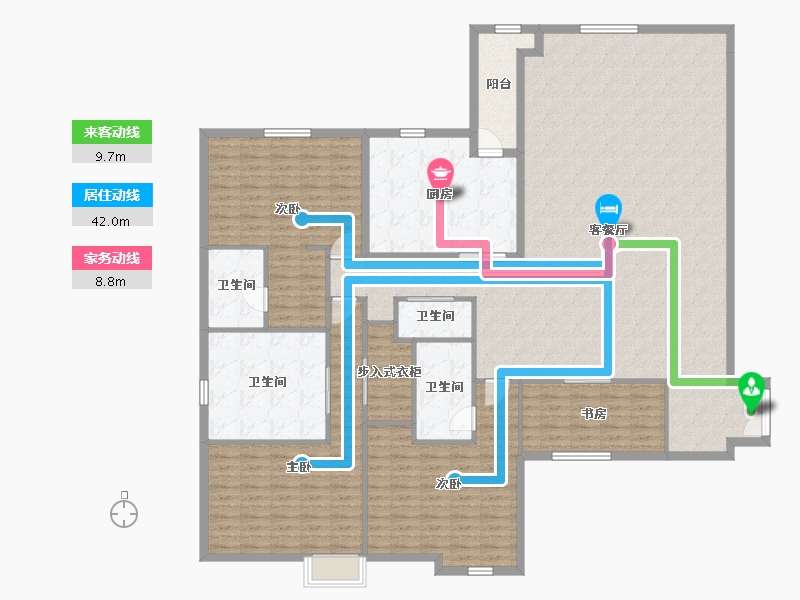 北京-北京市-金舆东华-218.46-户型库-动静线