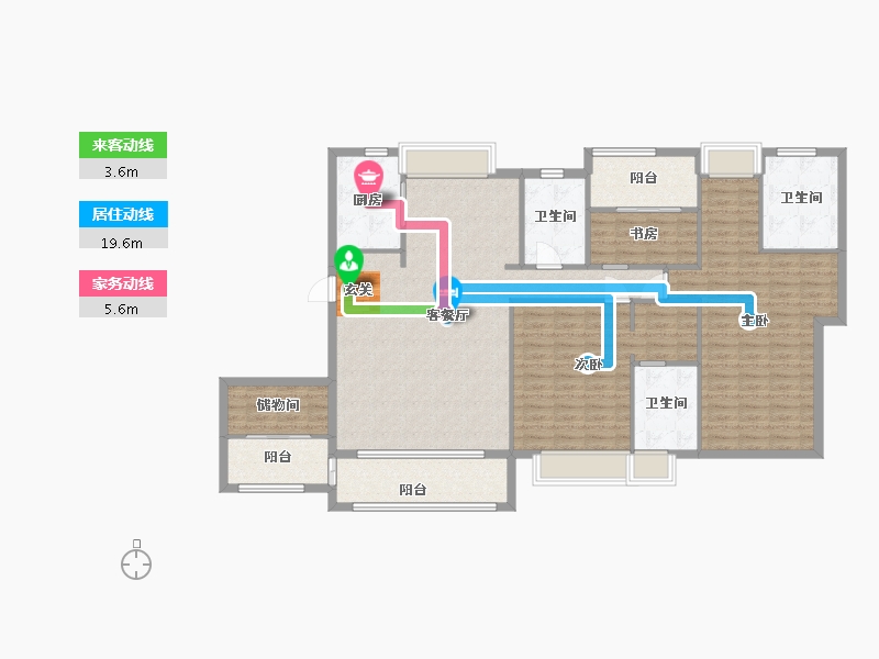 福建省-厦门市-国贸天成一二期-145.58-户型库-动静线