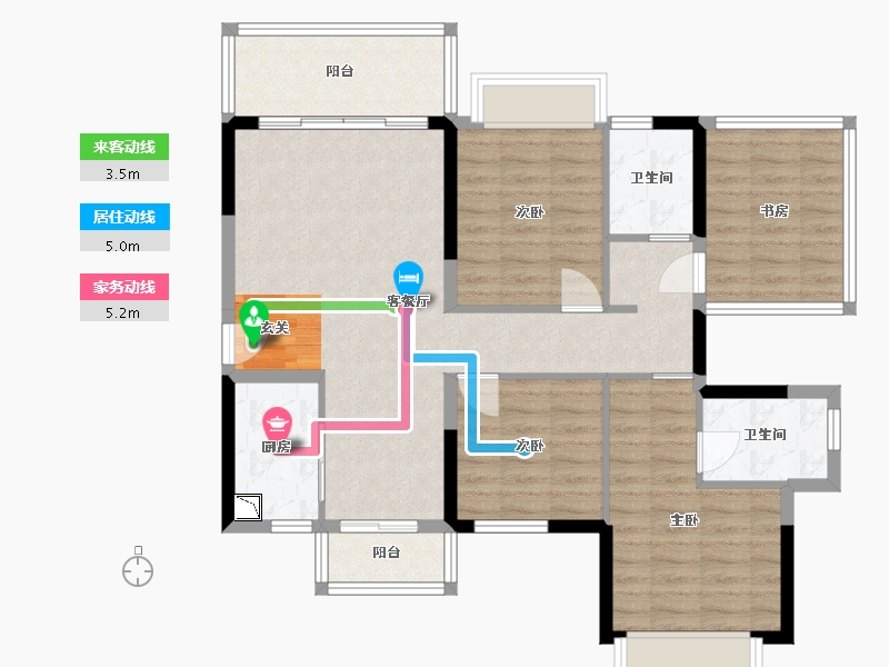 广西壮族自治区-南宁市-振业启航城-94.23-户型库-动静线