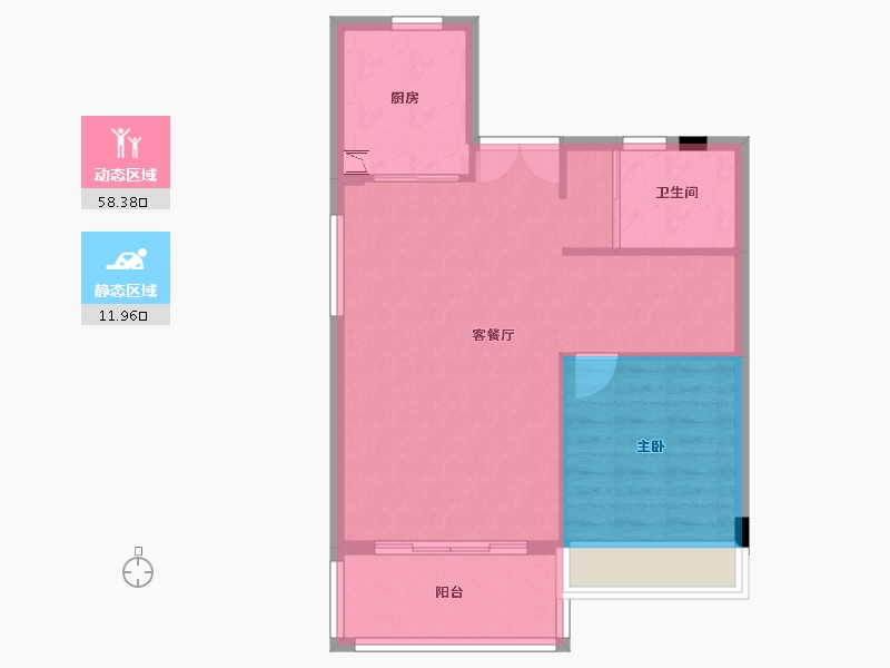 广东省-惠州市-碧桂园十里江南-64.31-户型库-动静分区