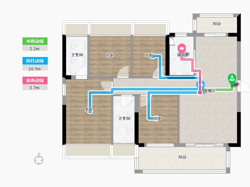 广东省-惠州市-碧桂园十里江南-93.79-户型库-动静线