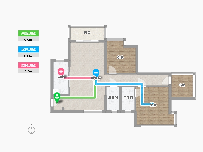 广东省-深圳市-桑泰龙樾-72.90-户型库-动静线