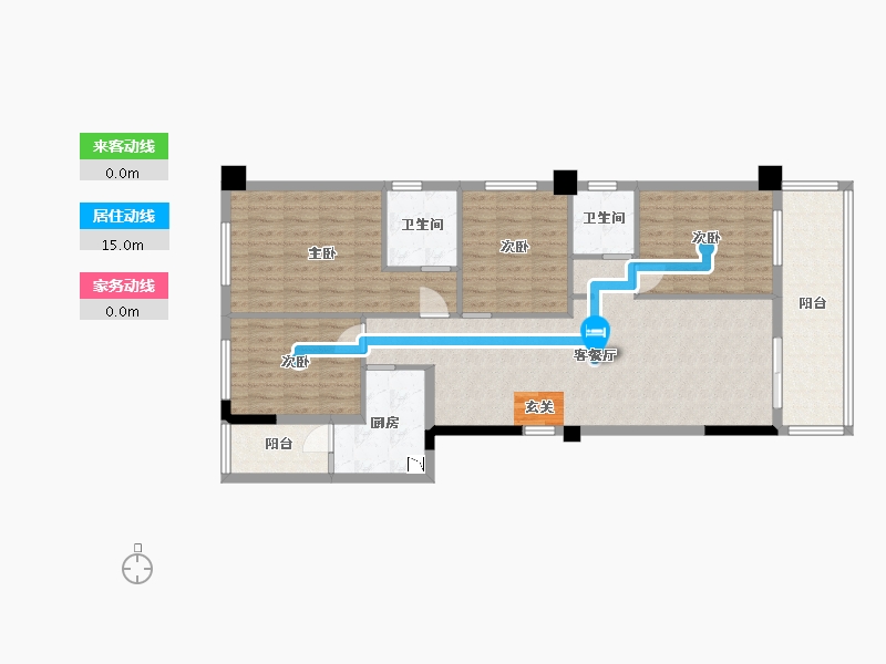 广西壮族自治区-南宁市-宋都江韵朝阳-106.70-户型库-动静线