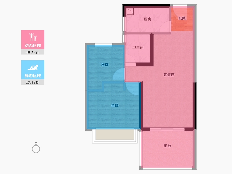 广东省-湛江市-鼎龙湾国际海洋度假区-60.01-户型库-动静分区