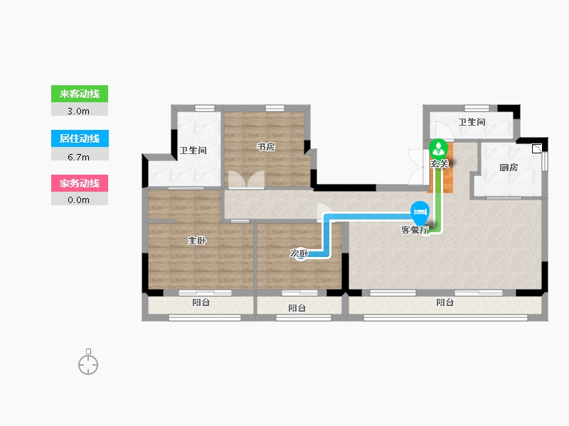 福建省-厦门市-融侨铂樾府-103.20-户型库-动静线